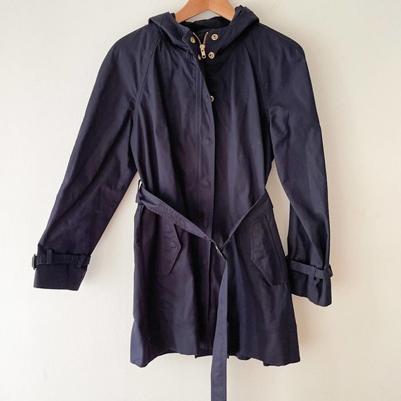 J. Crew Matinee Hooded Trench Coat Style 36326 Size 10 - Picture 5 of 14